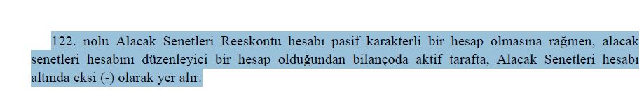 Alacak Senetleri Reeskontu