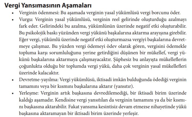 Vergi yasıması aşamaları