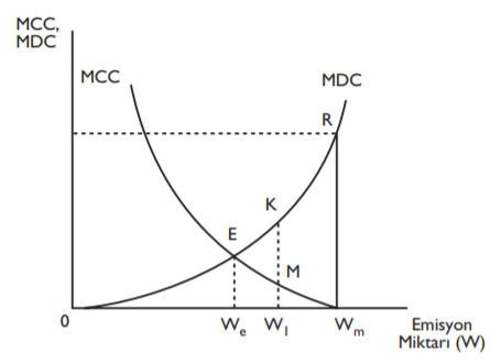 Çevresel sorumluluk hukuku yoluyla optimal kirlilik düzeyinin belirlenmesi 